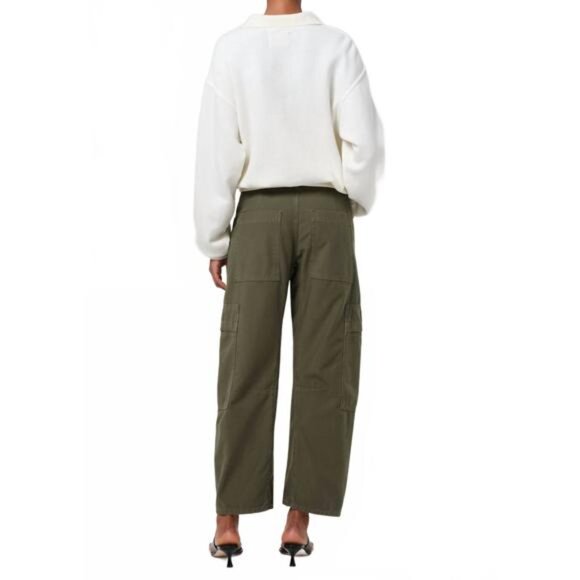 Citizens of Humanity Marcelle Barrel Cargo Pants Green 24 - Picture 2 of 16